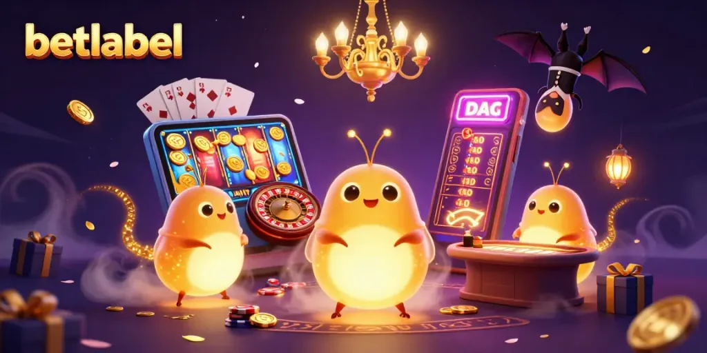 Gamble with betlabel as glowworms light up a vibrant casino scene with thrilling games.